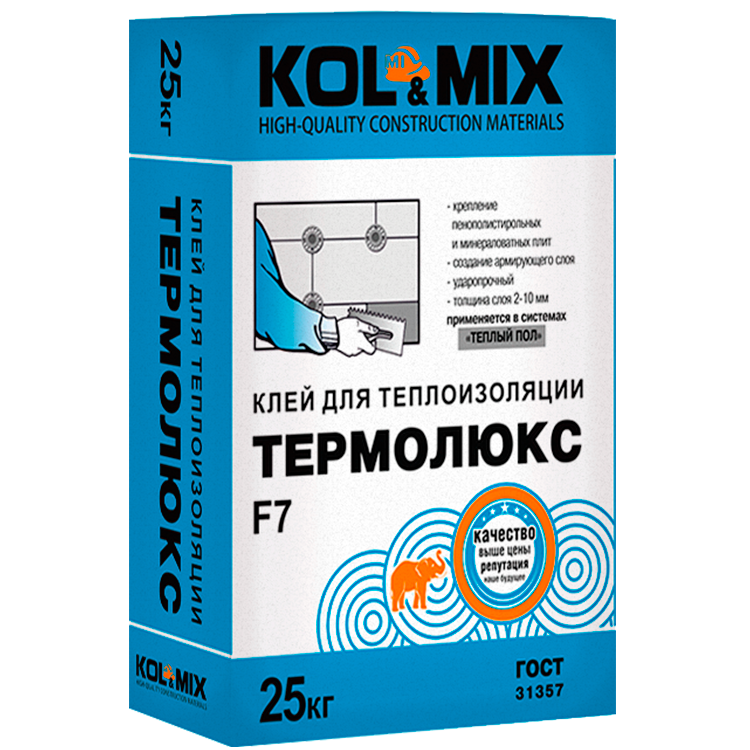 Клей для теплоизоляции ТЕРМОЛЮКС F7 25кг