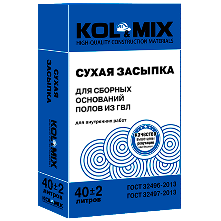 Сухая засыпка Kol&Mix 40л